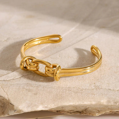 [AuraEcho]Luce Gold Knot Bangle