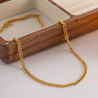 [AuraEcho]Avana Gold Chain Necklace