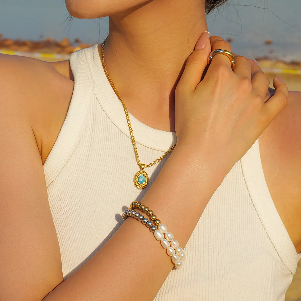 [AuraEcho]Margaux Freshwater Pearl Bracelet