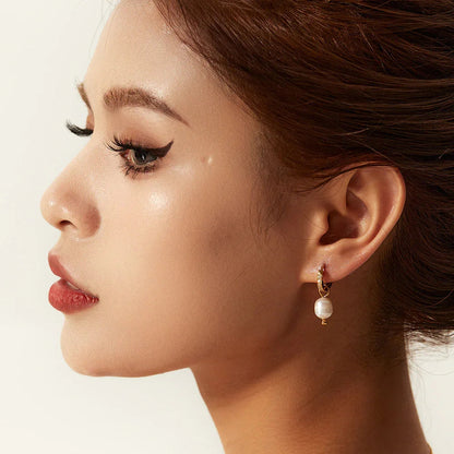 [AuraEcho]Sara Pearl Earrings