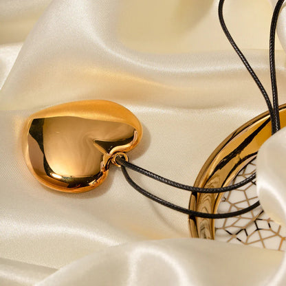 [AuraEcho]Ophelia Gold Heart Necklace