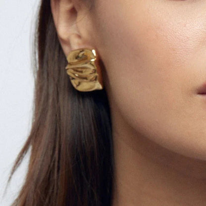 [AuraEcho]Evette Gold Earrings