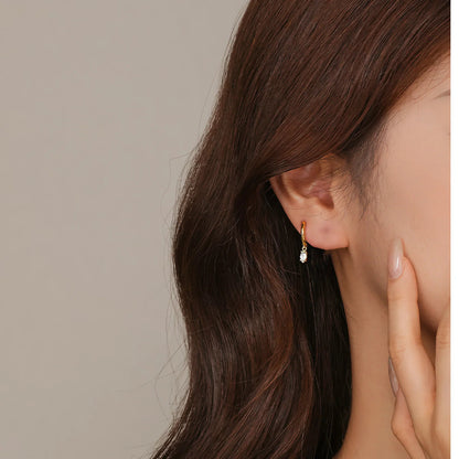 [AuraEcho]Shayla Hammered Diamond Hoops