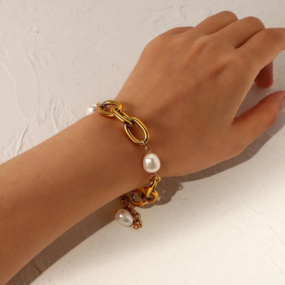 [AuraEcho]Ysabel Chunky Freshwater Pearl Bracelet