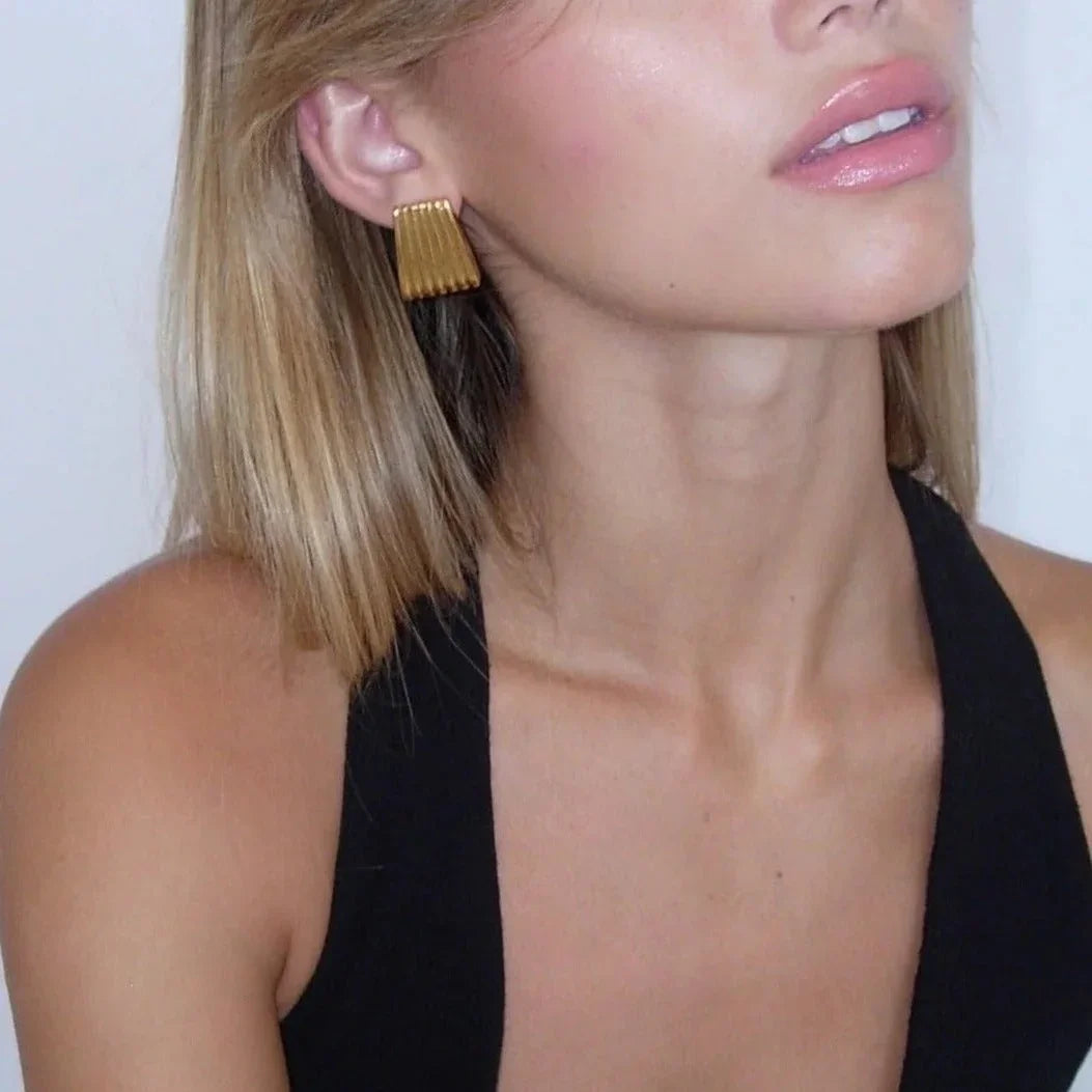 [AuraEcho]Antonia Gold Earrings