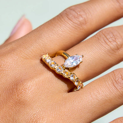 [AuraEcho]Calina Marquise Diamond Ring