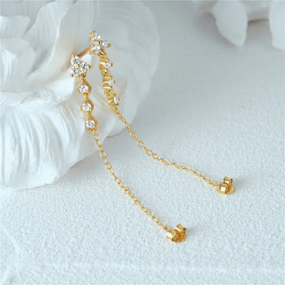 [AuraEcho]Daniella Diamond Chain Stud