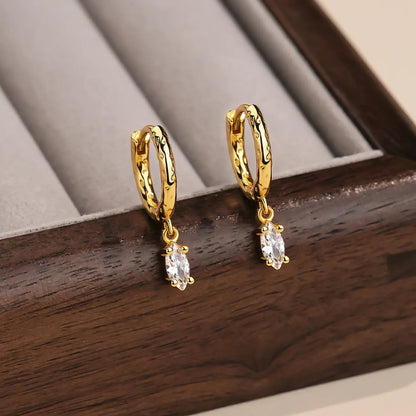 [AuraEcho]Shayla Hammered Diamond Hoops