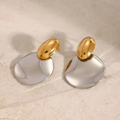 [AuraEcho]Destiny Chunky Gold Drop Earrings