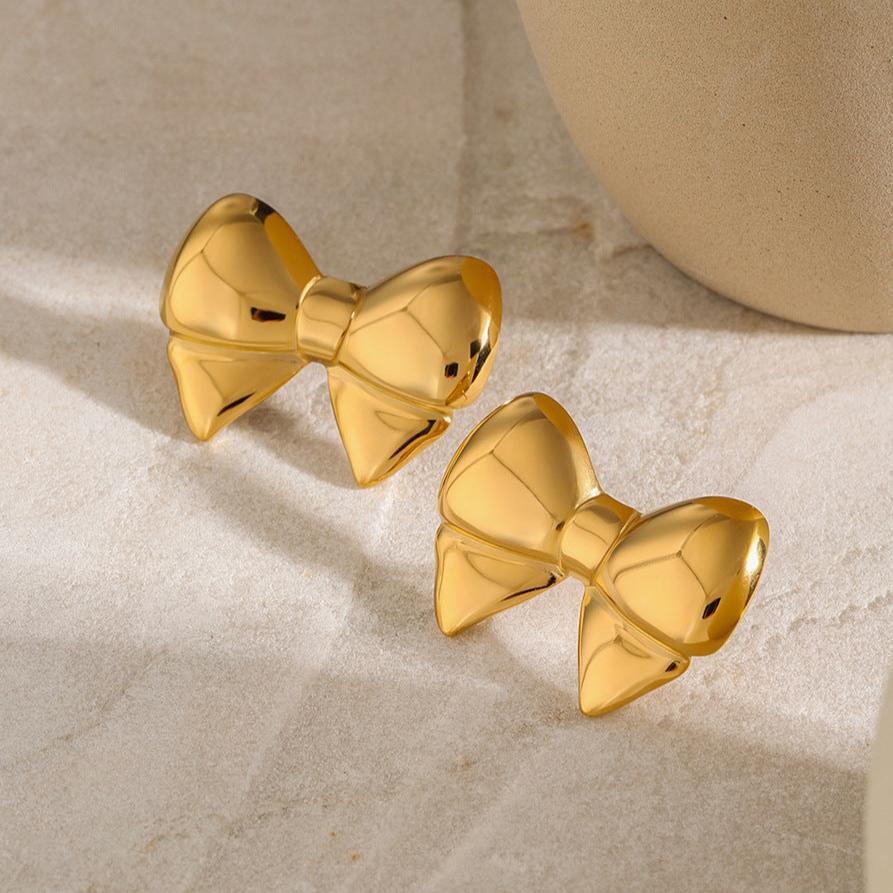 [AuraEcho]Regina Bow Earrings