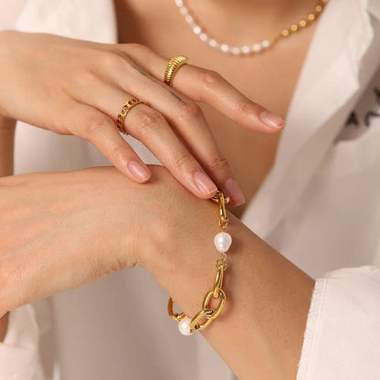 [AuraEcho]Serafina Freshwater Pearl Bracelet