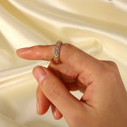 [AuraEcho]Camille Gold Patterned Ring