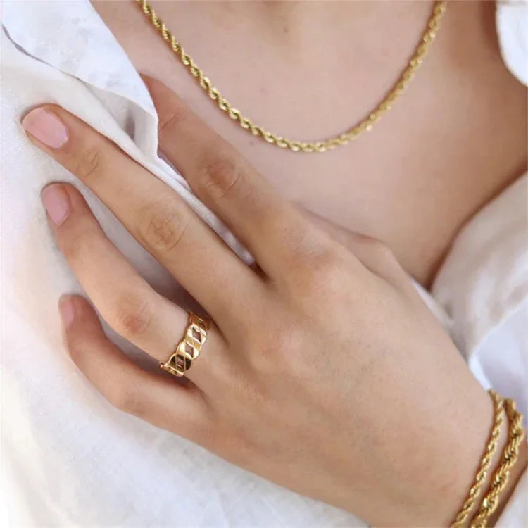 [AuraEcho]Leah Gold Ring