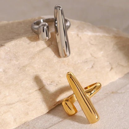 [AuraEcho]Seraphina Contemporary Gold Ring