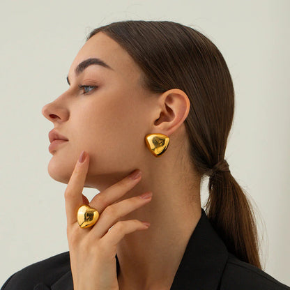 [AuraEcho]Reagan Gold Earrings