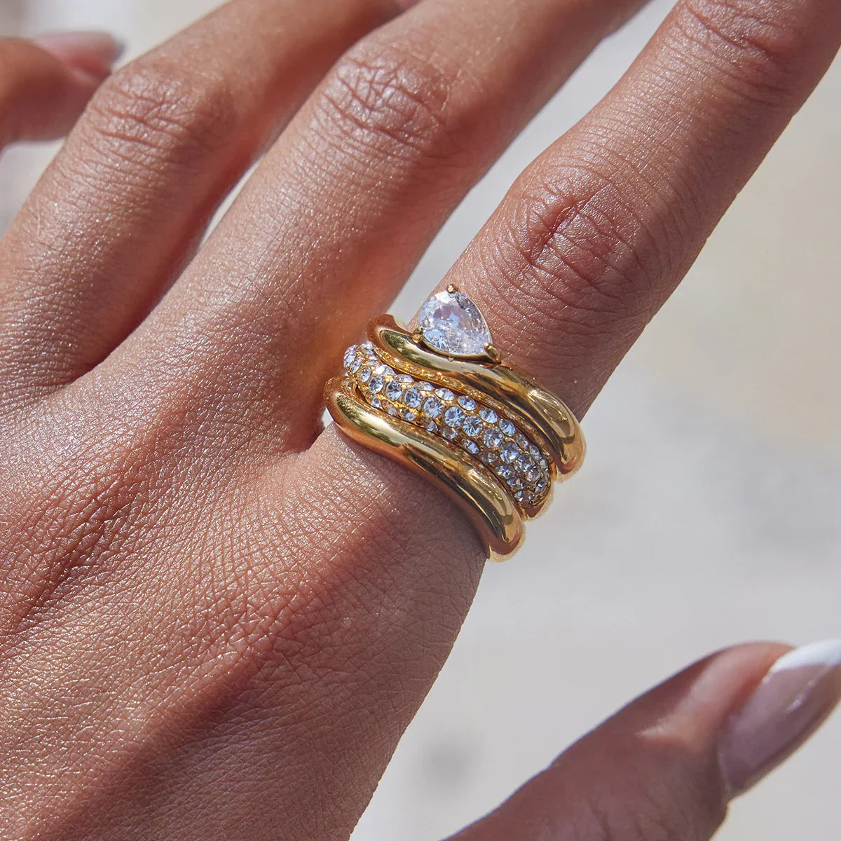 [AuraEcho]Noemi Curated Ring Stack Collection