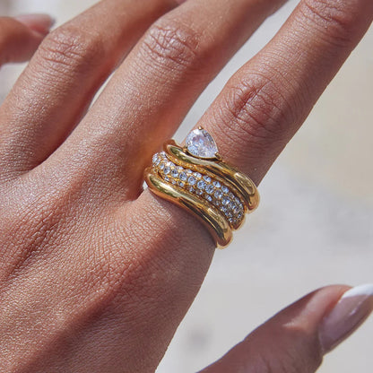 [AuraEcho]Noemi Curated Ring Stack Collection