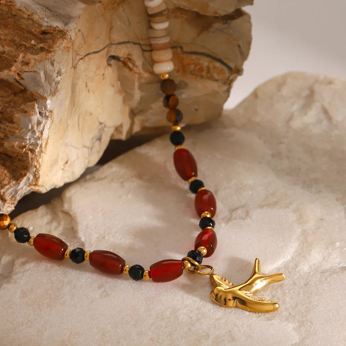 [AuraEcho]Sierra Tiger Eye Beads Necklace