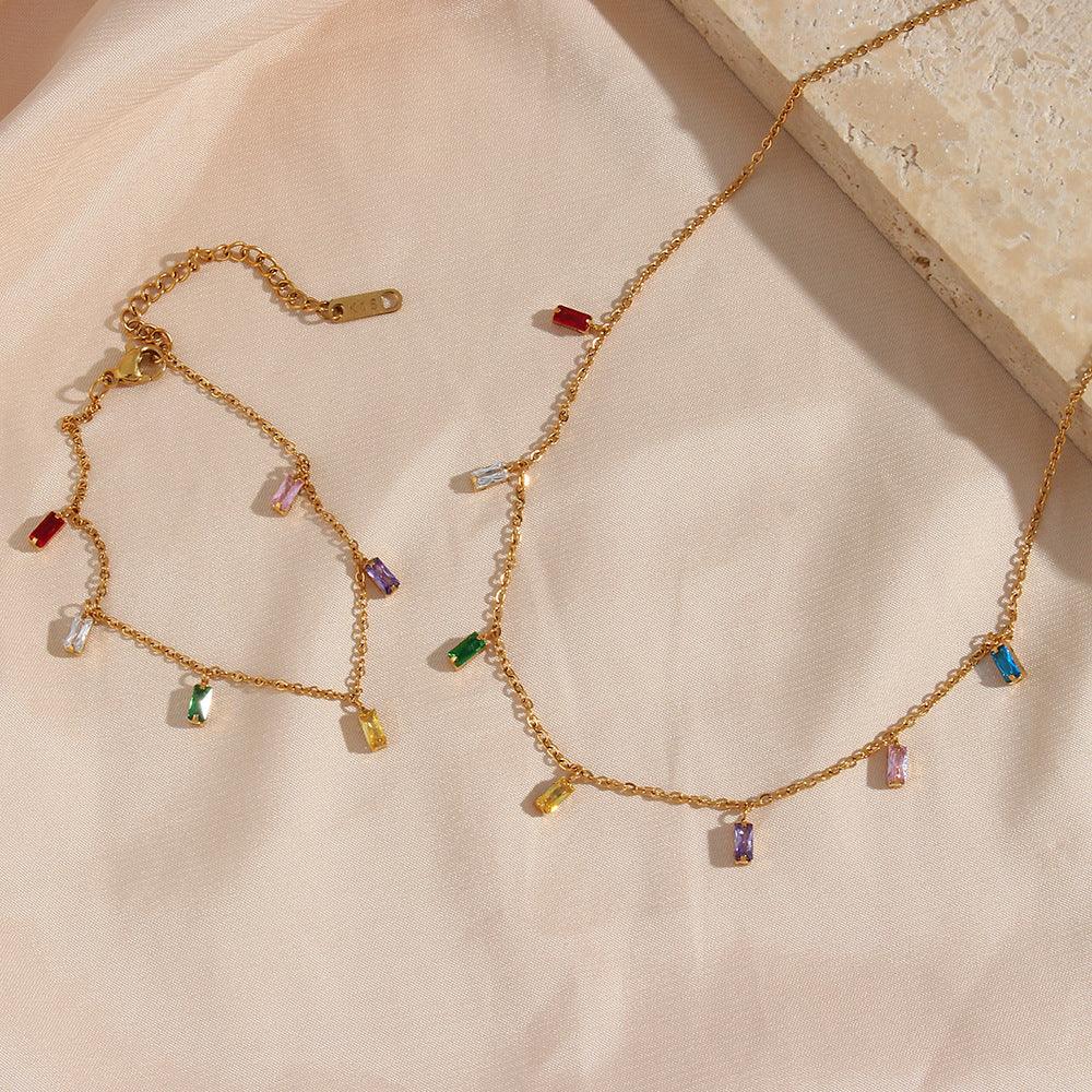[AuraEcho]Josephine Gemstone Necklace