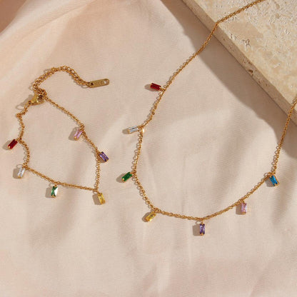 [AuraEcho]Josephine Gemstone Necklace