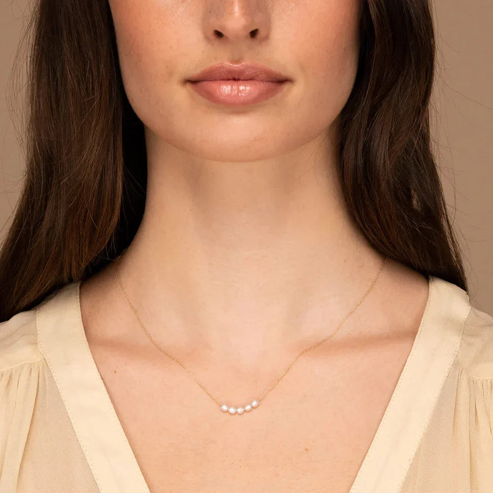 [AuraEcho]Elle Gold Pearl Necklace