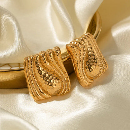 [AuraEcho]Marigold Gold Earrings
