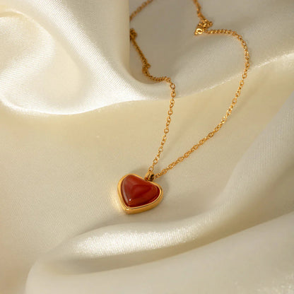 [AuraEcho]Cecily Gold Heart Necklace