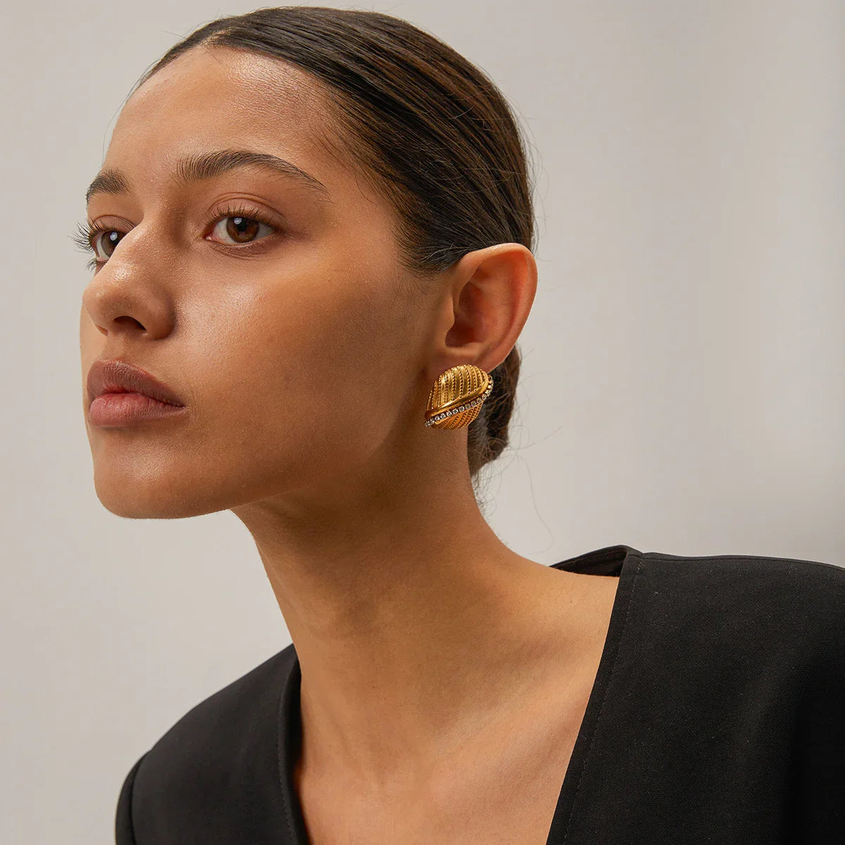 [AuraEcho]Odine Gold Earrings