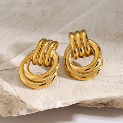 [AuraEcho]Luna Layered Hoop Earrings