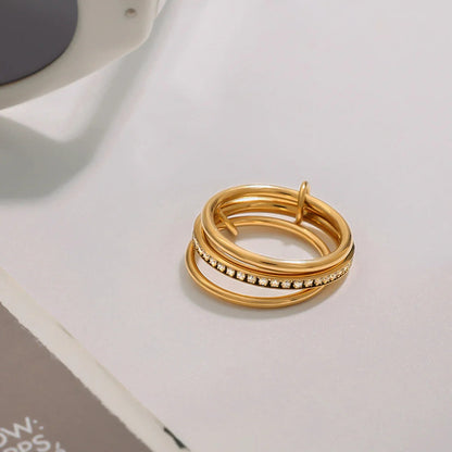 [AuraEcho]Divine Diamond Ring Stack