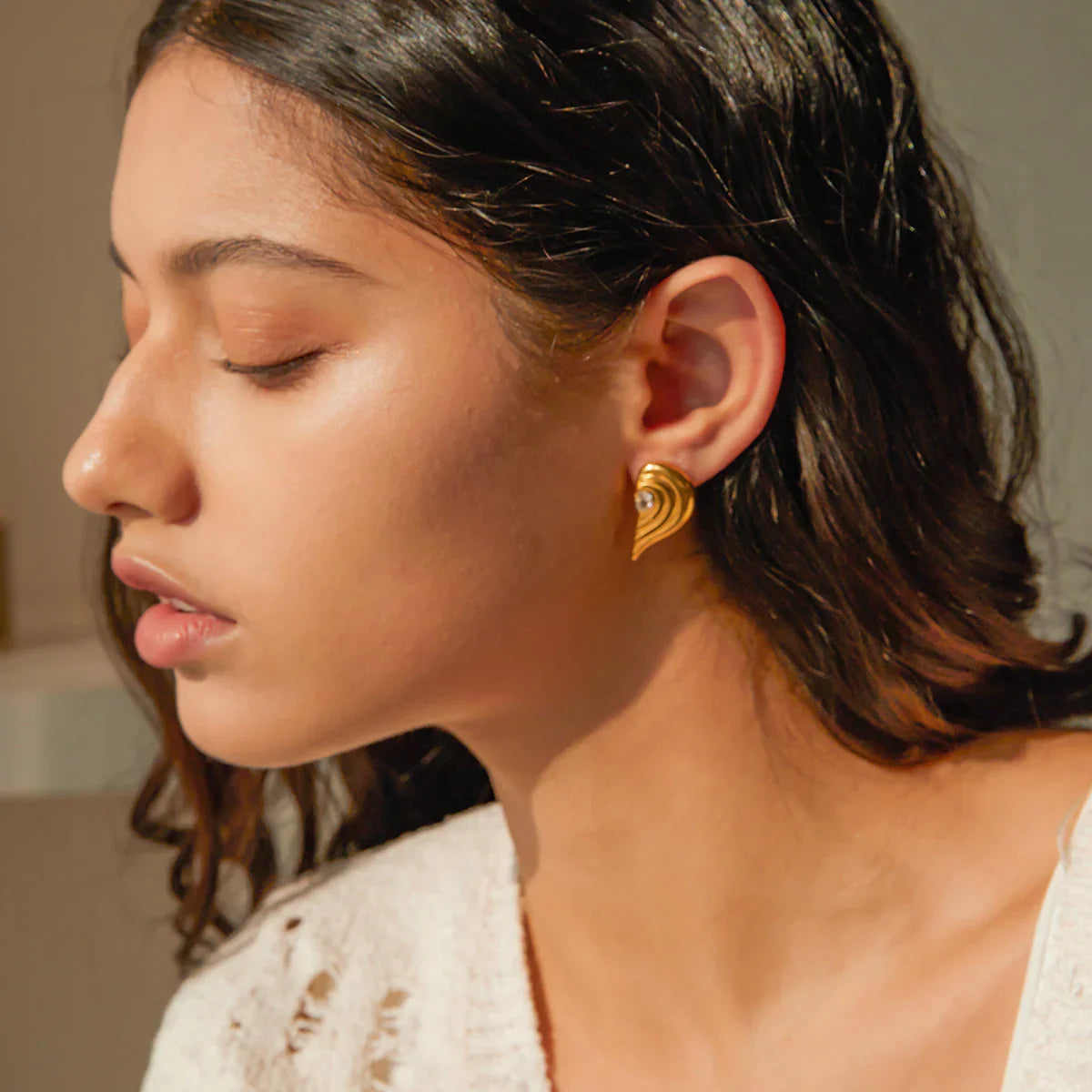 [AuraEcho]Thalia Gold Earrings