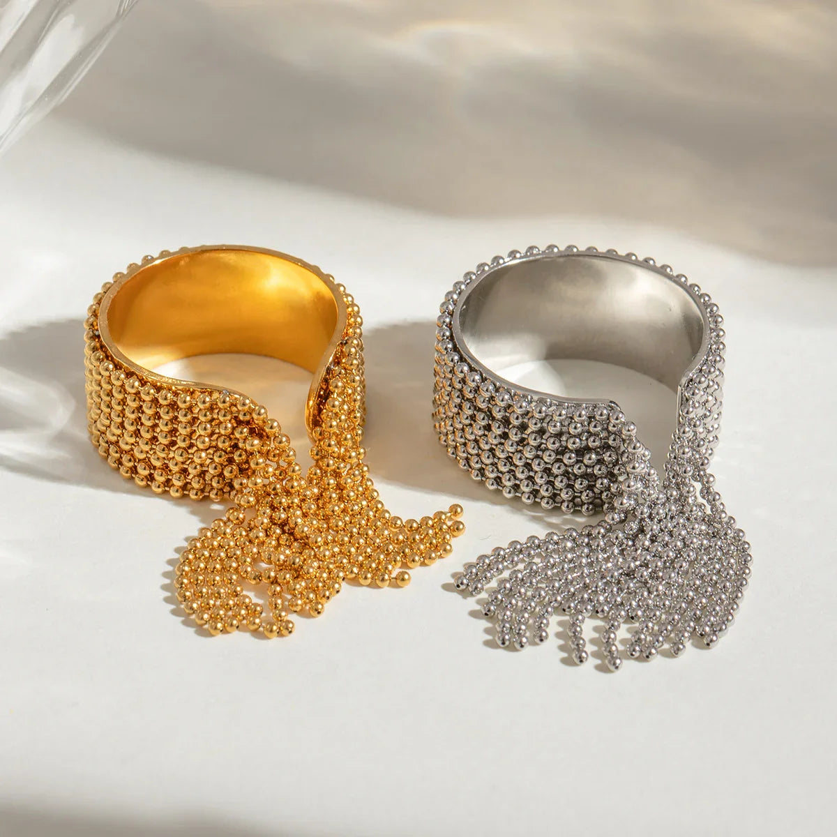 [AuraEcho]Krystelle Gold Tassel Ring