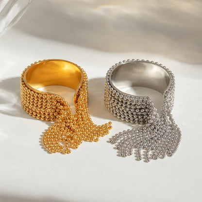 [AuraEcho]Krystelle Gold Tassel Ring
