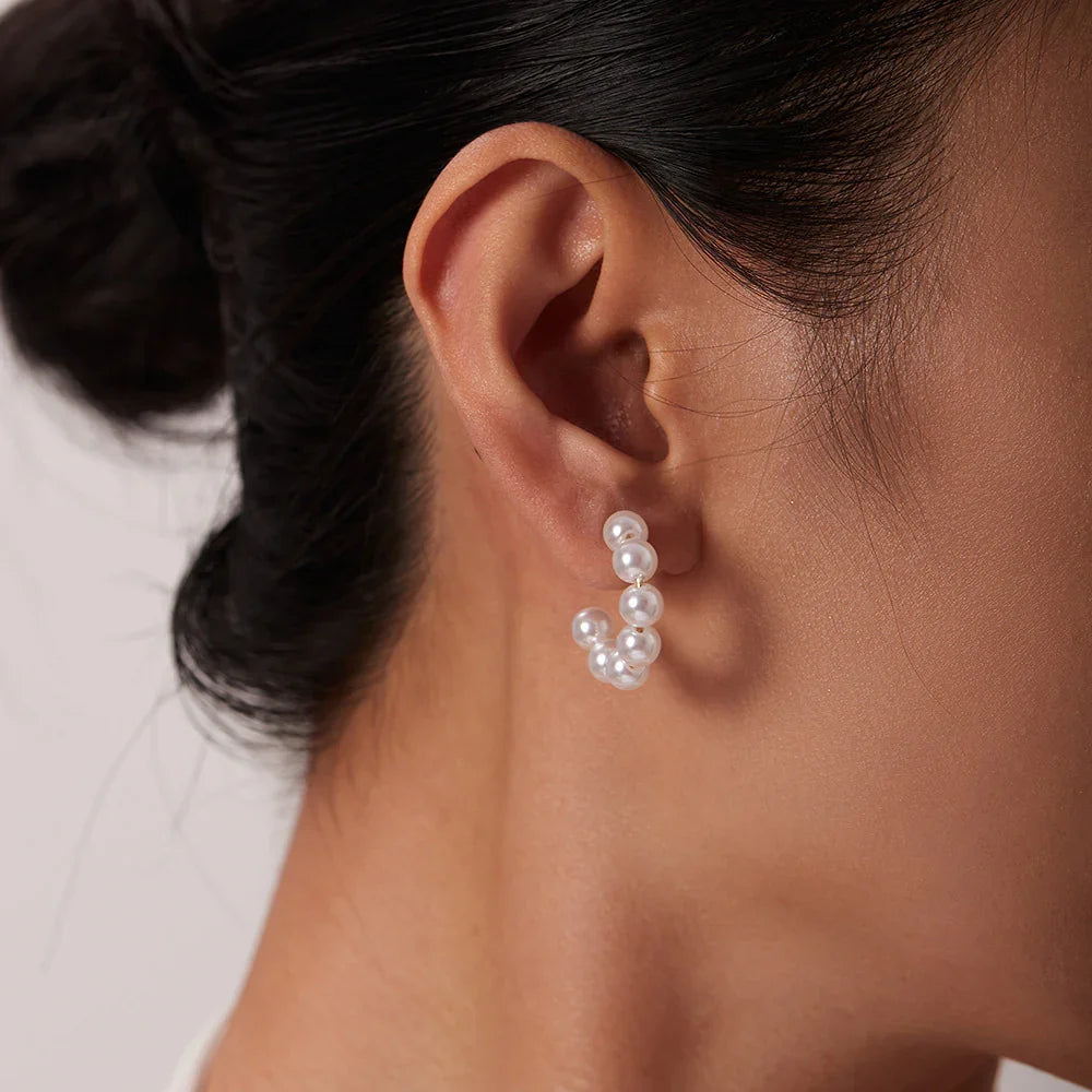 [AuraEcho]Nina Pearl Earrings