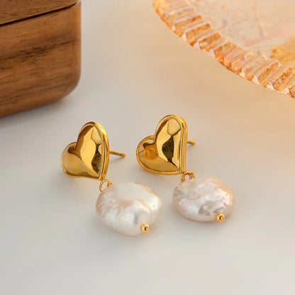 [AuraEcho]Blanche Freshwater Pearl Earrings