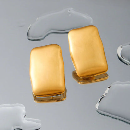 [AuraEcho]Olive Gold Earrings