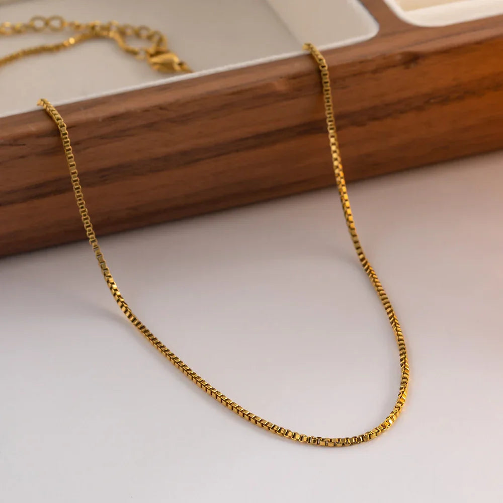 [AuraEcho]Geordyn Gold Chain Necklace