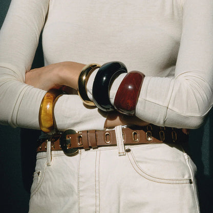 [AuraEcho]Kaitlyn Chunky Acrylic Bangle