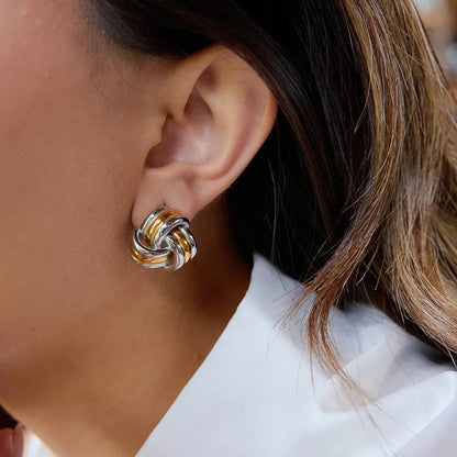 [AuraEcho]Avielle Chunky Gold Knot Earrings