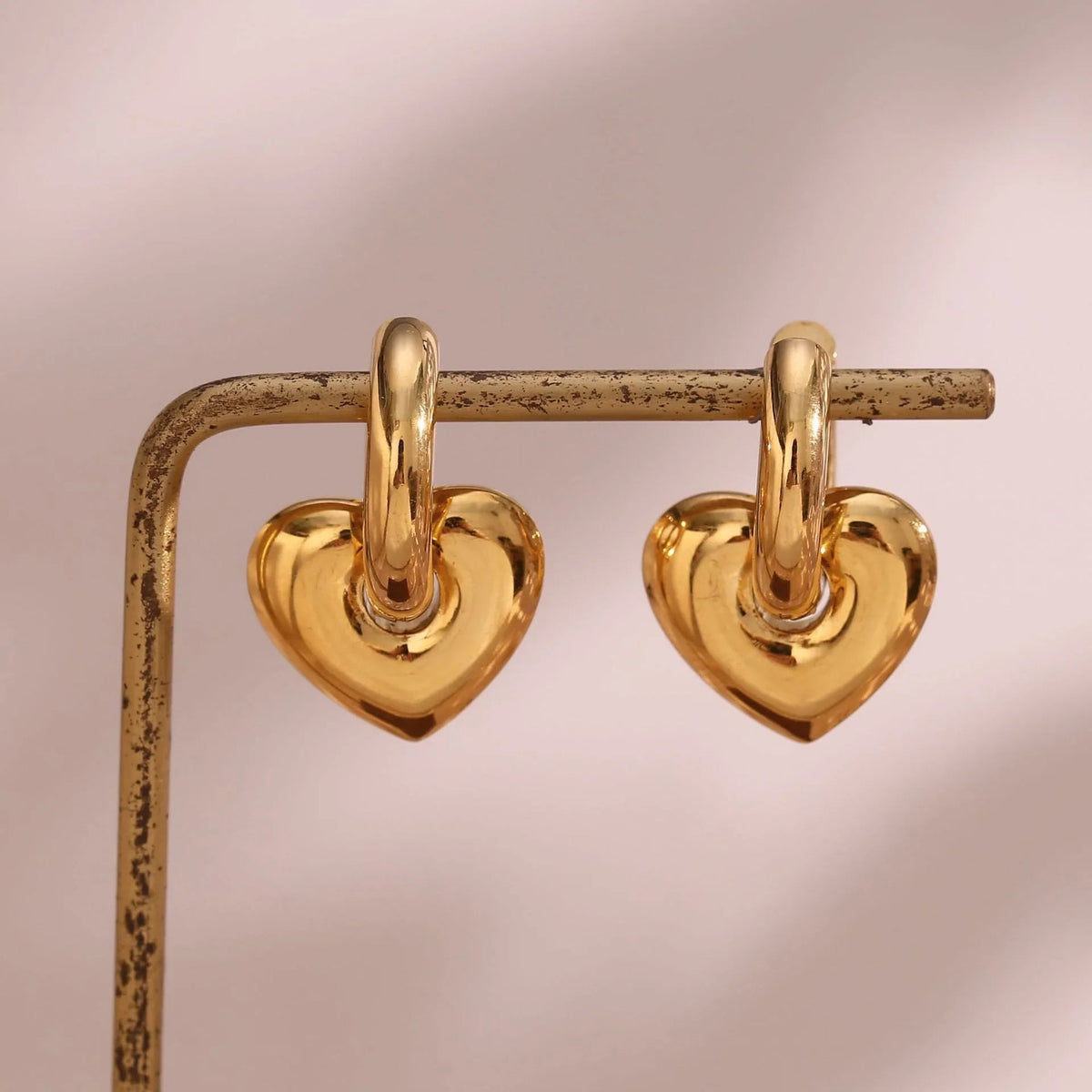 [AuraEcho]Aria's Arrow Gold Earrings