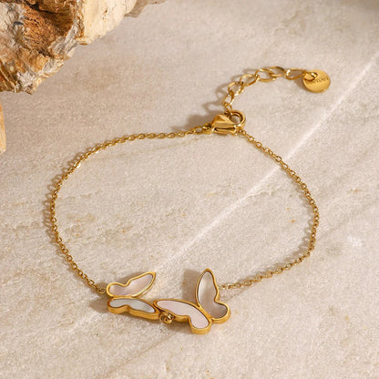 [AuraEcho]Blaire Butterfly Pearl Bracelet