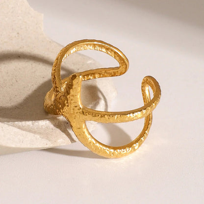 [AuraEcho]Aurelie Gold Starfish Ring