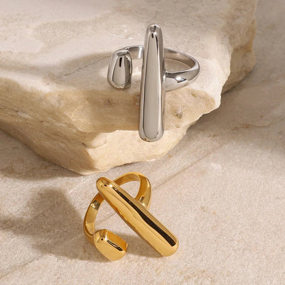[AuraEcho]Seraphina Contemporary Gold Ring