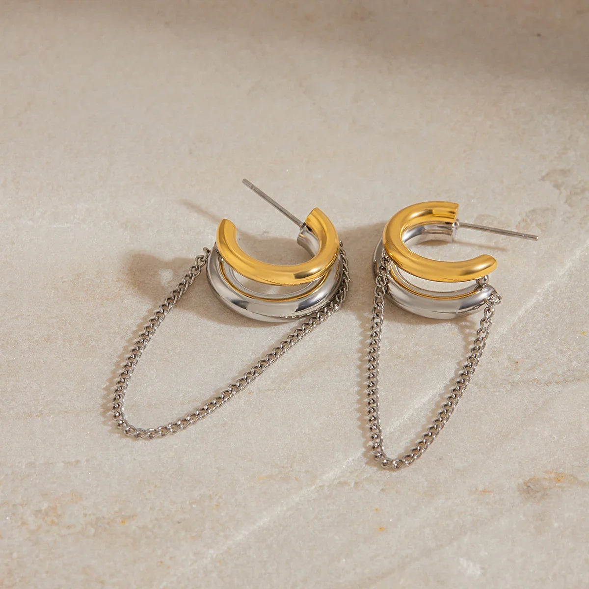 [AuraEcho]Galilea Link Chain Hoops