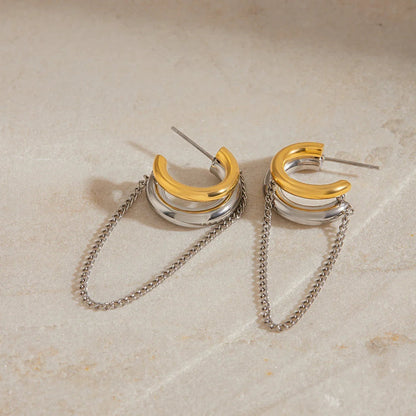 [AuraEcho]Galilea Link Chain Hoops
