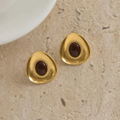 [AuraEcho]Orissa Gold Enamel Earrings