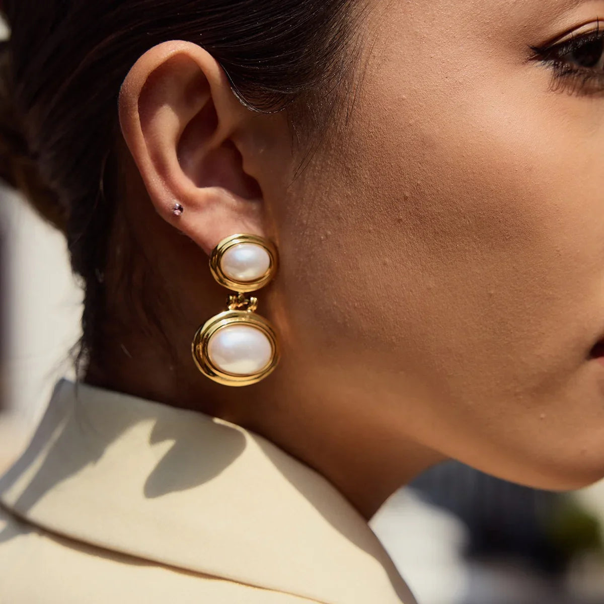 [AuraEcho]Winnie Freshwater Pearl Earrings