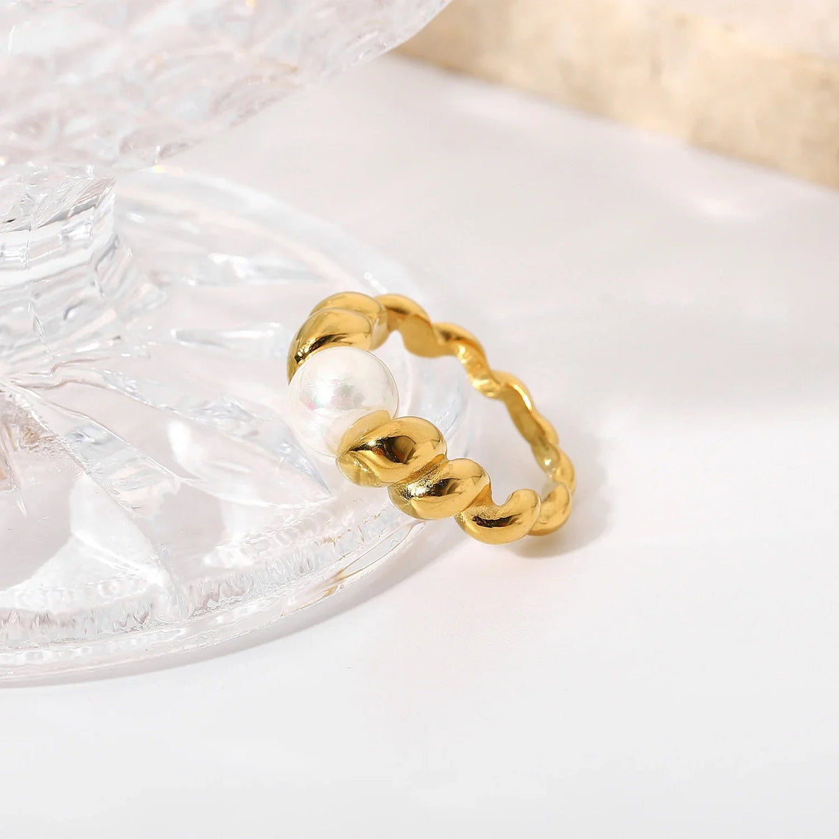[AuraEcho]Scarlett Freshwater Pearl Ring