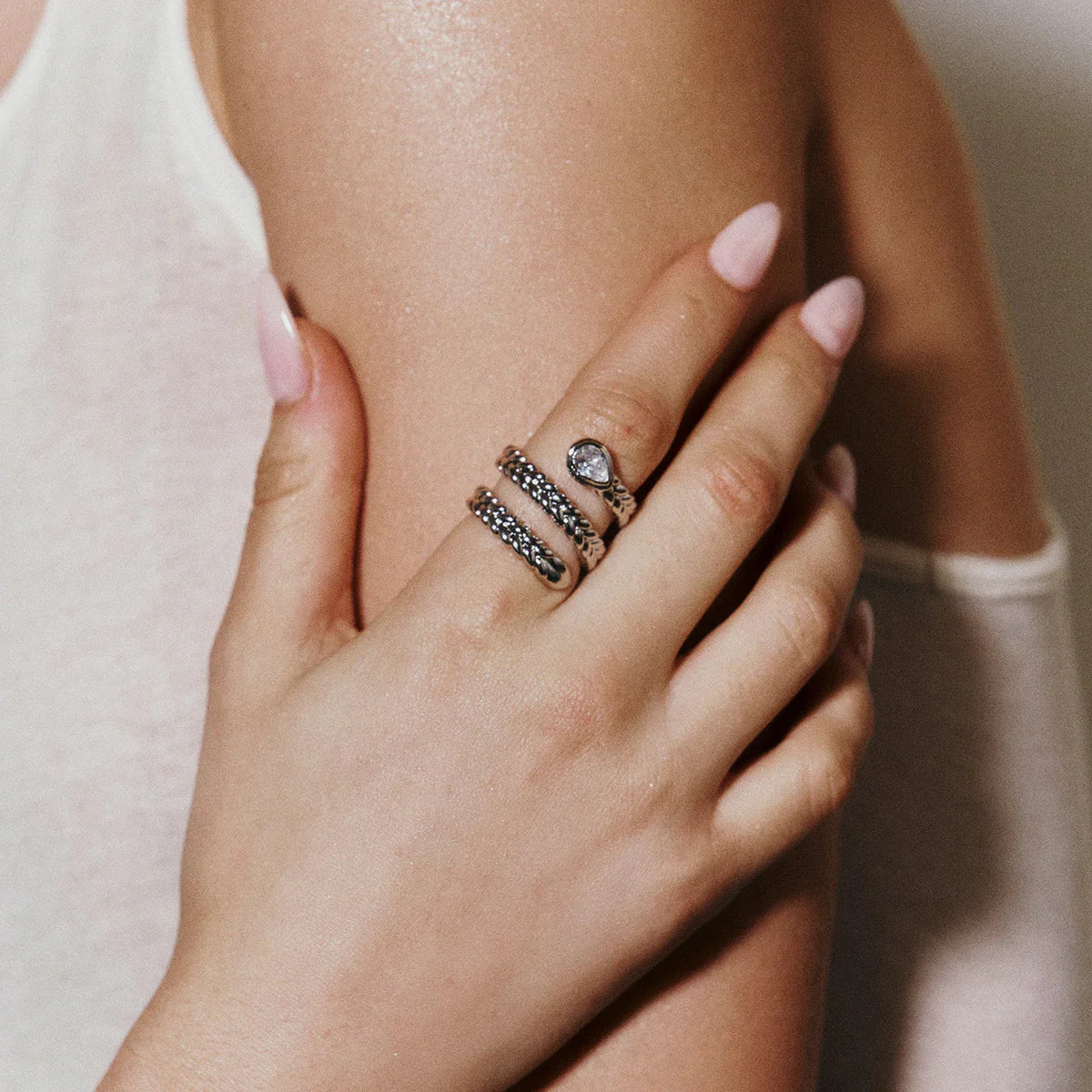 [AuraEcho]Davina Gold Serpent Ring