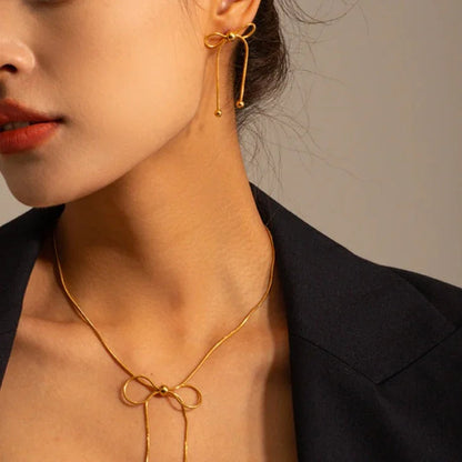 [AuraEcho]Annie Gold Earrings